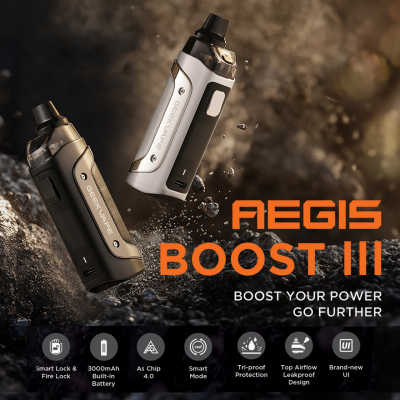 Geek Vape Aegis Boost 3 3000mAh KIT (Midnight Gold)